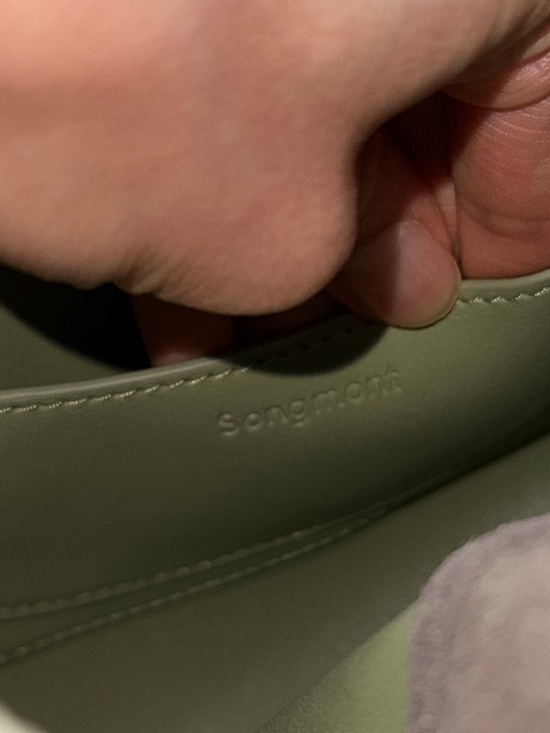 Songmont Luna Leather Crossbody Strap Mint Green Purse Bag - Picture 12 of 15